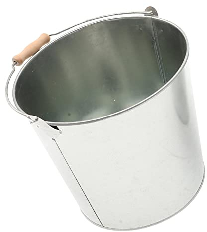 Kisangel Secchio Di Metallo Per Bruciare Carta E Cenere Inceneritore Ventilato in Acciaio Inossidabile Per Giardino Secchiello Multifunzionale Per Rifiuti Foglie E Preghiere