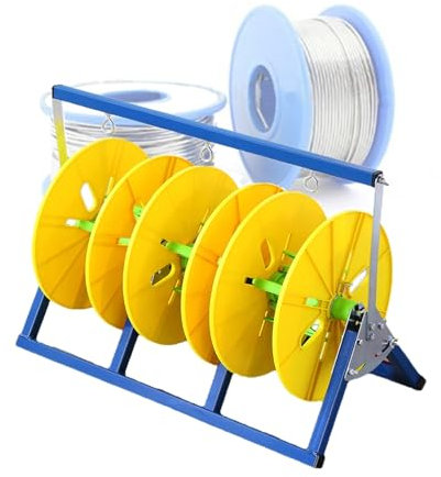 Wire Spool Rack,Foldable Portable Reel Rack,Wire/Cable Dispenser Conduit Display and Storage for Electrical Industrial Retail Use(41x59x29cm)