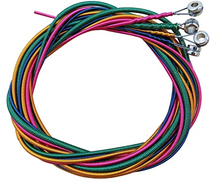 Bass-Saiten, 4 Saiten, Bass-Saiten, E-Bass, 0,44 mm-1,00 mm, bunter Kopf, E-Bass-Saitensets