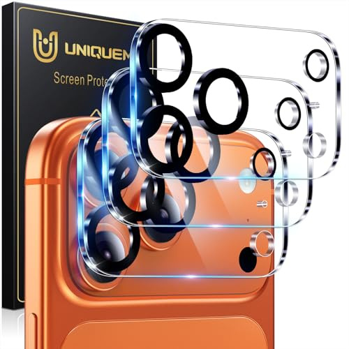 UniqueMe for iPhone 17 Pro Camera Lens Protector 6.3 inch - 3 Pack Ultra HD Tempered Glass Camera Len Protection Cover [Case Friendly] [Scratch-Resistant] [Night Shooting Mode]