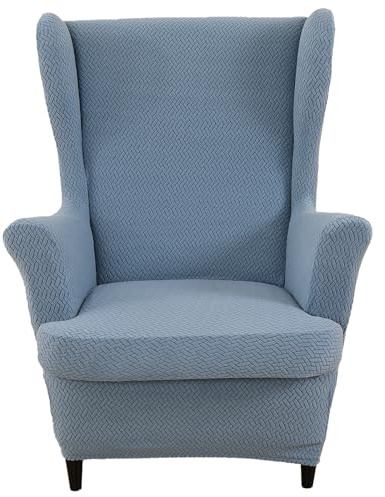 HZDHCLH Wingback Chair Slipcovers 2 Piece Stretch Armchair Covers Washable