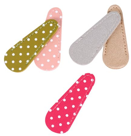 iplusmile Fodero in Pelle Pu per Forbici da Ricamo Cucitura Fine, Protezione Sicura per Forbici, Custodia Portatile per Uso Quotidiano Colore Casuale