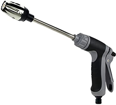 Starke lange Stange Metall Hochdruckreiniger Wasserspray Messingdüse Gartenschlauch Auto/Motorrad Reinigung/Garten Wate Wasser Sprinkler Timer