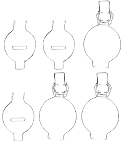 DIYEAH Abrazadera de Alambre para tarros de conserva de 3 Piezas para tarros de Vidrio - 93 mm, Junta de Bloqueo con Hebilla sellada, Accesorios de Repuesto para recipientes de conserva de Cocina