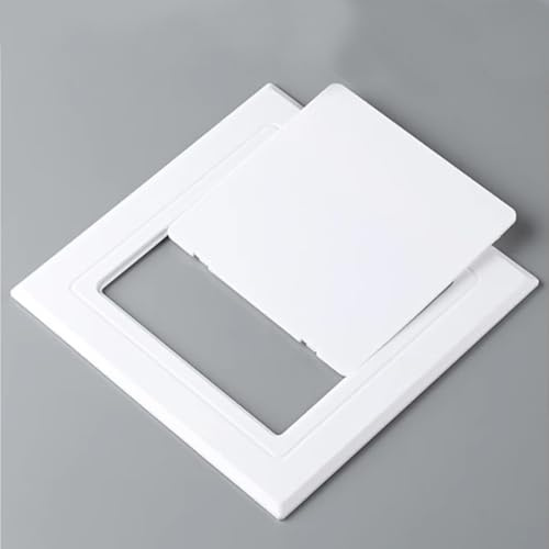 Weiße, selbstklebende Revisionsklappe, Wandabdeckung for Sanitärinstallationen, abziehbare und aufklebbare Revisionsklappe for Sanitär-, Elektrokabel und Verkabelung(250x250mm (9.84x9.84in))