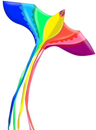 Touch the sky Colorful Phoenix Kite for Kids and Adults, Easy to Fly, Exquisite Fabrics and Unique Structure Design, Excellent Outdoor Games and Activity Toys, Suitable for Beginners.