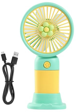 Portable Fan - Small Pocket Cooling Device, USB Electric Battery Operated Unit, Silent Personal Airflow Gadget, Men Women Travel Indoor Kitchen Home Desk Use Lightweight Compact Ventilation