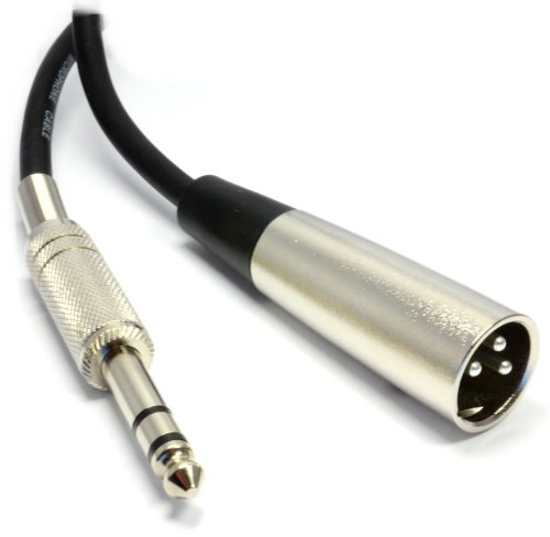 Balancé 6,35 mm Stéréo Jack vers XLR 3 Broches Mâle Fiche Blindé câble 3 m [3 mètre/3m]