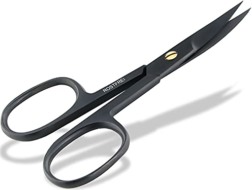 Nagelschere Gebogen - rostfreies Edelstahl - Schwarz -