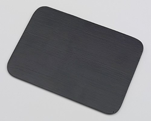 Piattino, Larghezza 14 cm, Lunghezza 20,5 cm, Alluminio, Nero, Rettangolare