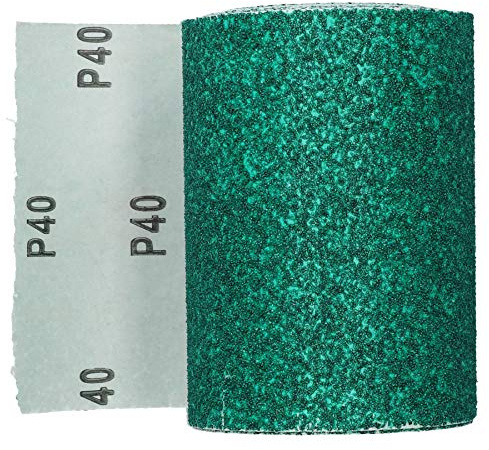 Óxido aluminio 5mx115mm Rollo Hoja de lijado grueso papel de lija de grano 40