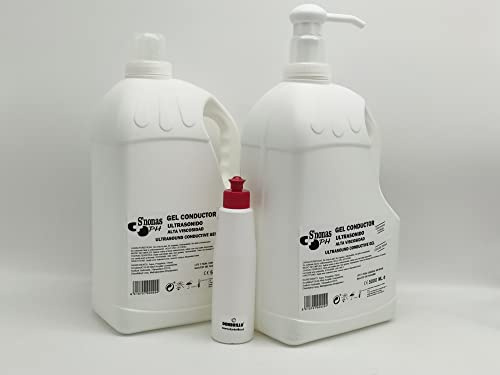Leitfähiges ultraschall gel medizinisch. 2 Flasche 5000 ml + dispenser