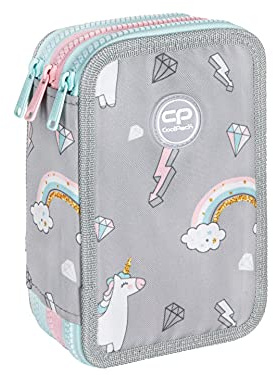 Goldkids COOLPACK XXL Federtasche Federmappe Federmäppchen 44-teilig gefüllte Schüleretui 3-stöckig 20 x 13,5 x 7 cm Sweet Dreams inkl Füller Patrone