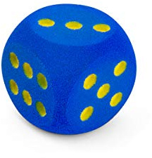 Volley® Kleiner Schaumstoffwürfel - 10 cm - Blau