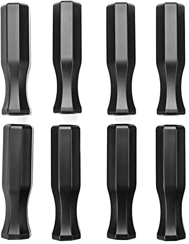 QWAMBVZE ZubehöR für TischfußBallgeräTe Kickergriffe Achteckige Kunststoffgriffe für Standard TischfüßE (8 StüCke)