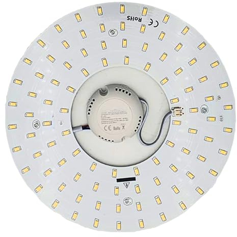 YASTA Circolina LED 36W Plafoniera Luce Calda 3000K Ø 23 cm | SMD Corona, Modulo Magnetico, Per Sostituzione, Luce Soffitto, BTL-603