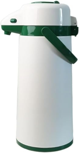Théière isolée, pichet à café isotherme, bouillotte 2200 ml de grande capacité, bouteille d'eau isolée domestique, pression d'air, bouteille d'eau chaude extérieure, pot isolant (couleur : blanc)(Blan