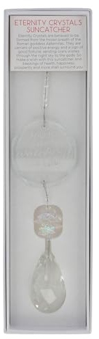Shudehill Giftware Eternity Sentiment Suncatcher Ornaments - Bee, Angels, Robins, Love, Friends, Family and Home Themed Designs - Boxed Gift Ideas (Angels)