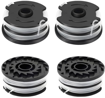 JAMSSOW Bobine Tagliaerba Compatibili con Parkside TLP-01,Filo Tagliabordi Bobine Adatto per Parkside PRTA 20-Li C3, A1, B1, B2, PRT 550 A1, A2, A3, A5, B6, PRT 300 A1,Lunghezza 10m,Ø1,6mm(4 bobine)