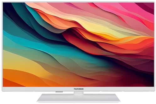 Telefunken XF32N750M-W Fernseher 32 Zoll Full HD LED TV mit 80 cm Bildschirmdiagonale und integriertem Triple-Tuner, weiß