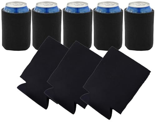 Bamyli 8 Pcs Can Cooler Sleeves, Beer Cooler Sleeve,Neoprene can Cooler Drink Beer Bottle Sleeve Stubby Holder, Non-Slip Beer Bottle Holder Sleeve for Cans,Beer Bottles,Water Bottles