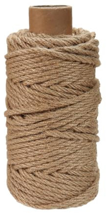 DBOO 50m Sisal Rope for Cat Scratcher 6mm Thick Natural Jute Rope Thick String Cat Rope for Cat Scratching Post, Trees, DIY Projects