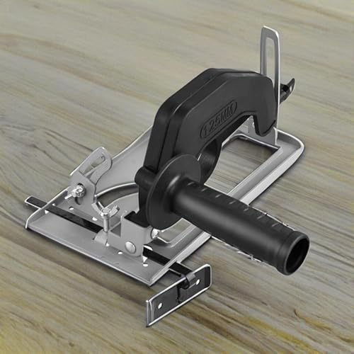 Angle Grinder | Cutter Support Cast Iron Base for 100 and 125 Angle Mill | 45°Adjustable Angle Grinder Attachments | Angle Grinding Fixed Holder with Guide Ruler | Woodworking Table Tool | Cutting MC