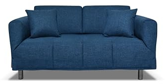 Nuvole di Sonno - Divano Letto Levis trasformabile in Letto con Materasso Comfort, Design Moderno Salvaspazio, Rivestimento Sfoderabile, 2 Cuscini in Omaggio, Made in Italy