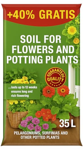 Premium Universal Potting Soil – 15 KG Large Bag – With Fertilizer, Root Activator & Humic Acid – Ideal for Flowers & Potted Plants – Nutrients for 6 Weeks