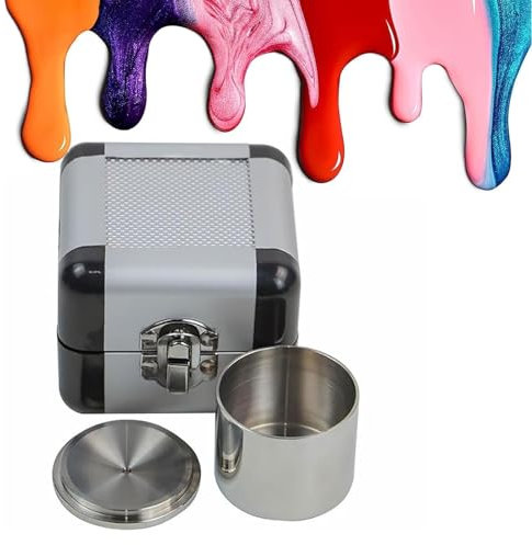 TsoLay Vaso Medidor De Densidad De Pintura, Hidrómetro De Alta Precisión para Líquidos, Espesor del Cuerpo: 1,9 Mm/Altura: 38 Mm, para Medir Recubrimientos, Aceites Y Otros Líquidos