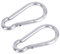 2 moschettoni, altalena in acciaio inox, moschettone piccolo, rapido, per fucile da esterno, porta di rilascio rotondo a 10 cm, per corda cavezza mini tattica Karabiner Marine maglia arrampicata