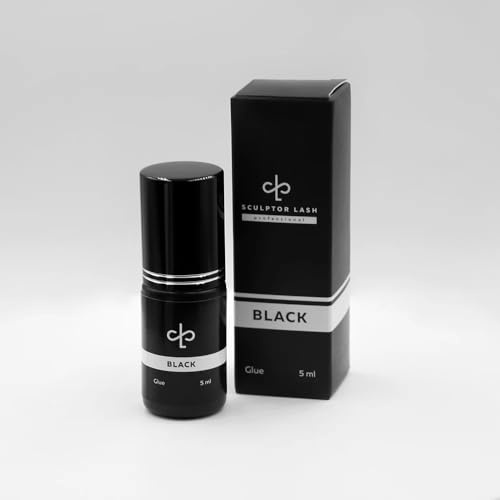 SCULPTOR Colla per Extension Ciglia Black, 5 ml, Nero, Alta Elasticità