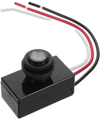FOYTOKI Capteur de de Lumière Automatique pour Éclairage Extérieur Interrupteur Photoélectrique pour Opération Crépusculaire à Aube Installation Facile et Compatibilité Dc