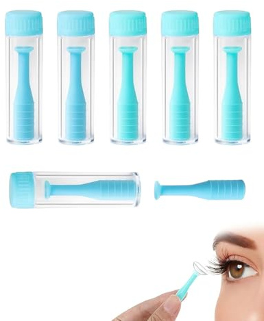 FUGLUS 6 Stücke Kontaktlinsen Einsetzhilfe,Weiche Kontaktlinsen Entferner,Kontaktlinsen Entferner Weiche Linsen,Kontaktlinsen Hilfe Zum Einsetzen,Kontaktlinsensauger,Fur Reisen Und Alltag