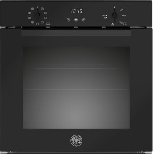 F.LLI BERTAZZONI MODERN FMOD6093ESB1, Forno da Incasso Nero, Elettrico Multifunzione, 76L, 9 Funzioni, Display LED, Manopole Soft Touch, Autopulente, Classe A, Nero, cm. 60X60