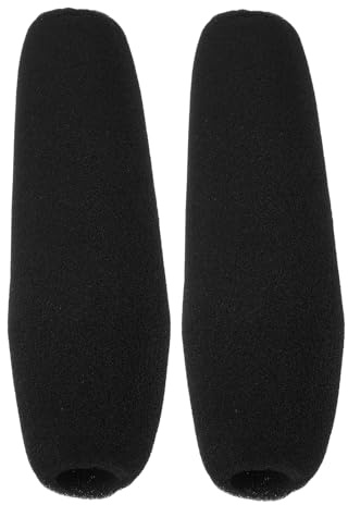 UTHCLO 2 pezzi Copertura Microfono Antivento in Spugna ad Alta Densità Protezione Antistatica per Microfoni Condensatore da Videocamera Riduzione Rumore per Interviste e Registrazioni