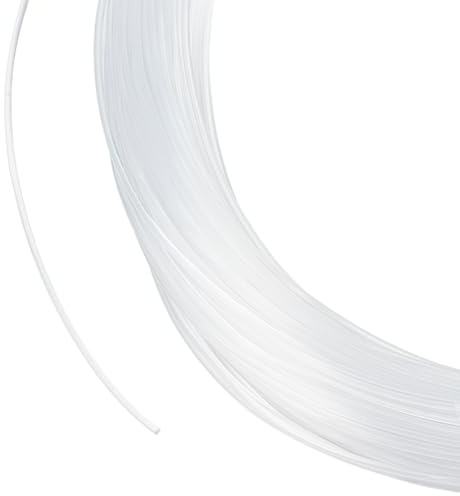 CABODYALS 40 m 1,5 mm vit fiskelina tråd genomskinliga nylonsnören fläta osynliga runda tunna linjer monofilament spole hantverk strängar för sömnad tillverkning smycken prydnader gör-det-själv