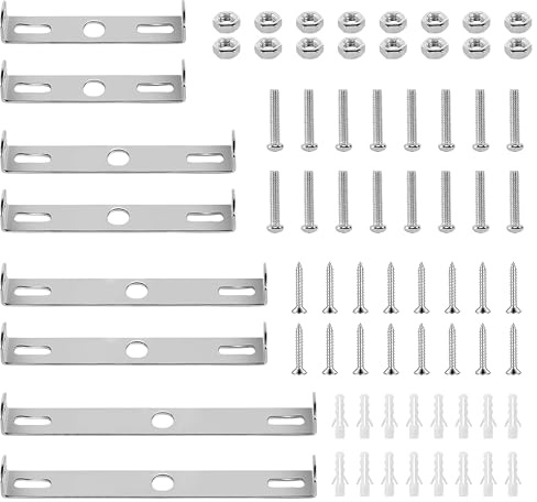 80/90/100/110 mm Kit de soporte para lámpara de techo, 8 piezas de soporte de montaje con tornillos accesorios de montaje para el hogar, oficina, lámpara colgante de pared o techo