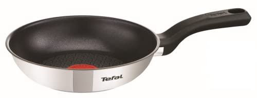 Tefal Comfort Max - Padella antiaderente in acciaio inox, 20 cm, colore: argento
