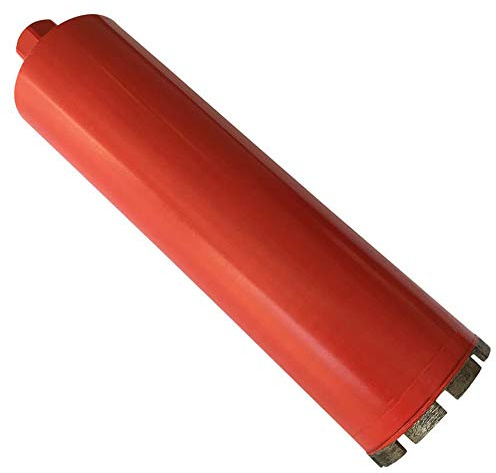 3 Wet Drill Core Bits for Concrete and Hard Masonry, 10mm Segment Height, 14 Drilling Depth, 1-1/4-7 Arbor, Wet Only