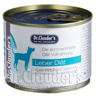 DR.CLAUDER'S - Diät LPD Leber | Leicht verdauliches Nassfutter für ausgewachsene Hunde mit chronischer Leberinsuffizienz. Weizen- und glutenfreies Alleinfutter in Dose | 200g Huhn