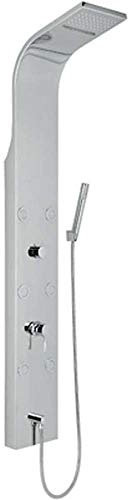 COLONNA DOCCIA PARETE ATTREZZATA MULTIFUNZIONE IDROMASSAGGIO VITTORIA CON LED