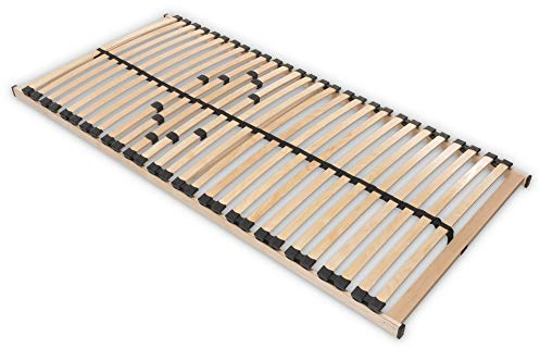 Betten-ABC Max 1 NV Lattenrost zur Selbstmontage, mit 28 Leisten und Mittelzonenverstellung, für alle Matratzen geeignet, 90 x 200 cm