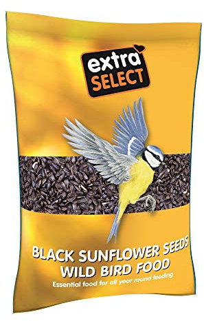 Extra Select Black Sunflower Seed Wild Bird Food, 1 kg