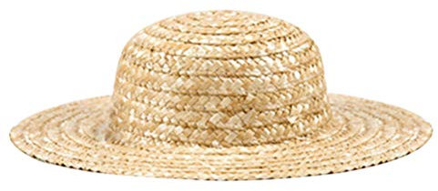 1stk Kinder Strohhut Selber Machen Sonnenhut Aus Stroh Diy Ornamente Basteln Mini-strohhut Requisiten Zum Selbermalen Strohhut Dekoration Malen Hut Hölzern Spielzeug Damen Miniatur