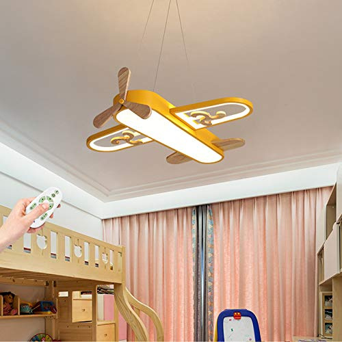 Kinderzimmer Deckenleuchte LED Flugzeug Deckenlampe Kinderlampe Modern Dimmbar Fernbedienung Kronleuchter Beleuchtung Jungen Und Mädchen Schlafzimmer Wohnzimmer Arbeitszimmer Esszimmer Pendelleuchte