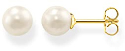 Thomas Sabo Ohrstecker Perle vergoldetes Silber H1430-430-14