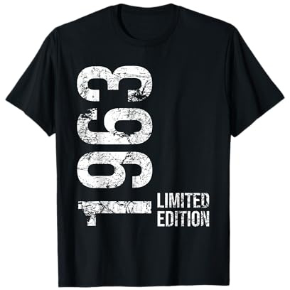 62. Geburtstag Mann Frau 62 Jahre 1963 Geburtstags T-Shirt