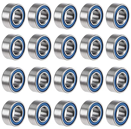 Wisyurt 20 StüCk MR105-5 X 10 X 4 Mm Kugellager Doppelt Abgeschirmte Miniatur-Kugellager, Blau