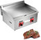 Gasgrill mit Brennern aus Aluminium, Professional Gastrobräter Tischgerät Edelstahl Stahlbrenner für Flüssiggas, Gleichmäßige Wärmeverteilung für Zuhause Draußen, Infach zu Reinigen,720